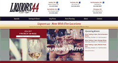 Desktop Screenshot of liquors44.com